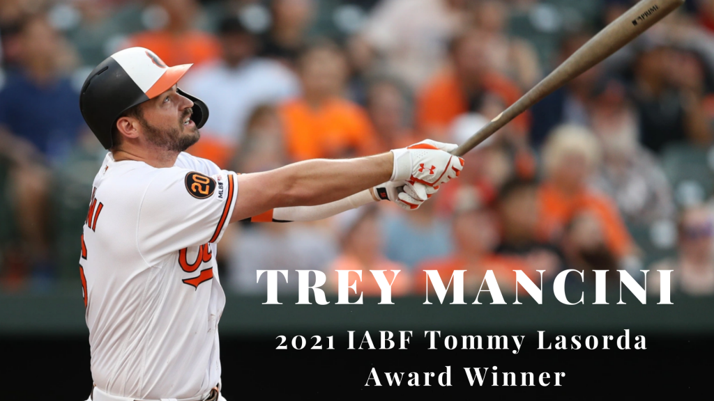Trey Mancini to Receive IABF Tommy Lasorda Award