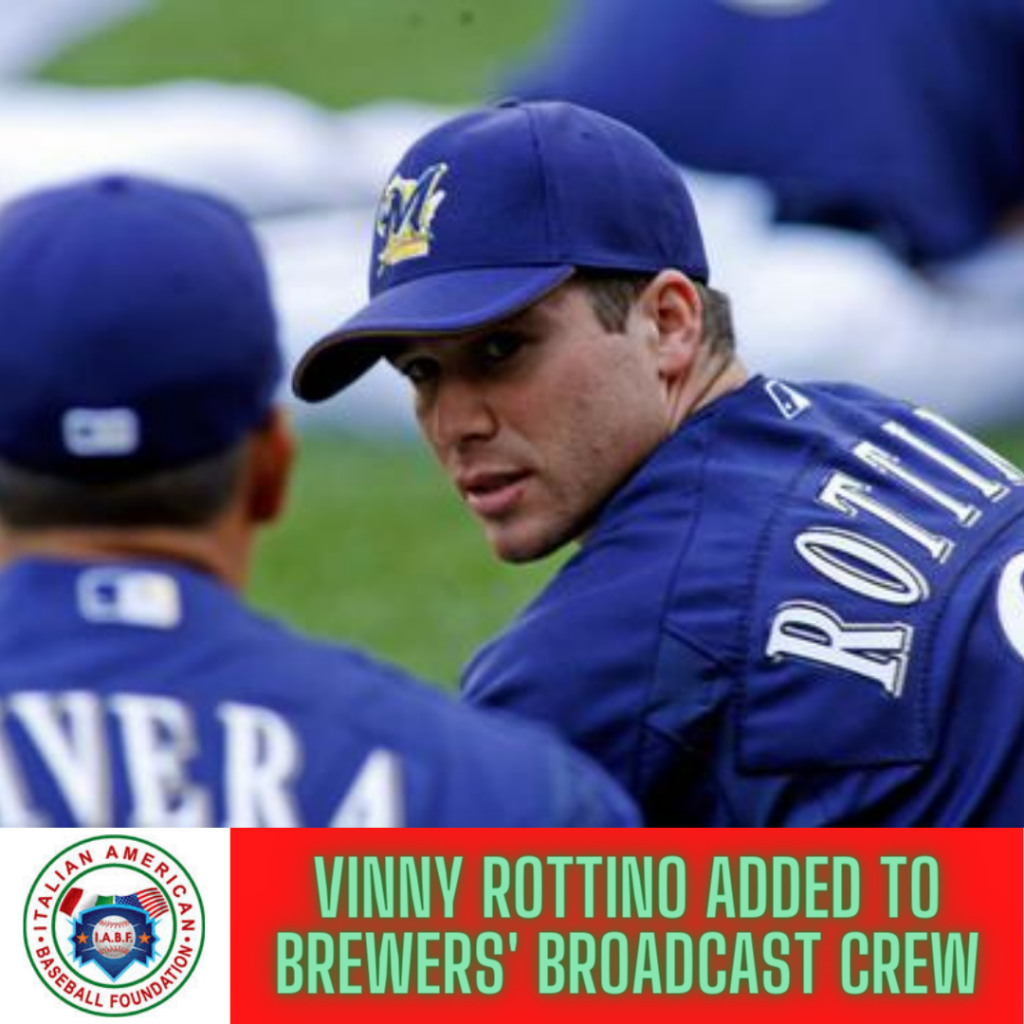 Vinny Rottino Named to Brewers' Broadcast Crew