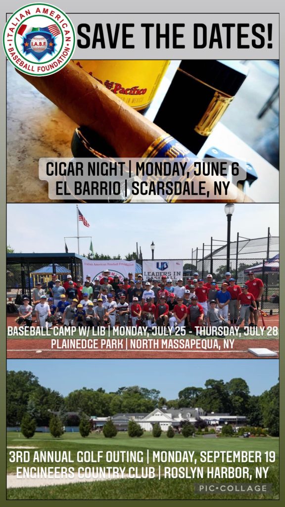 Save the Dates: Cigars, Youth Clinic and Golf