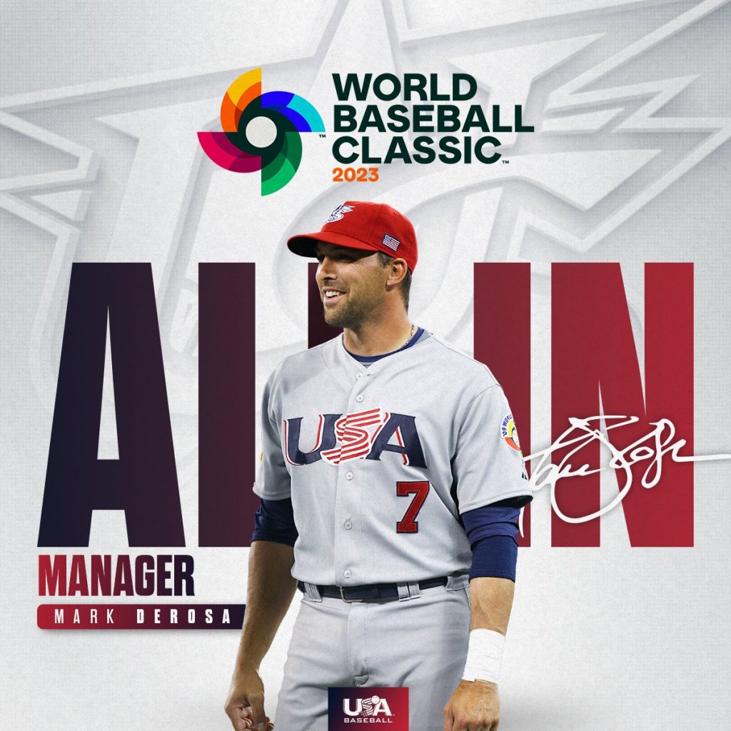 Italian American Mark DeRosa Named Team USA Manager for World Baseball Classic