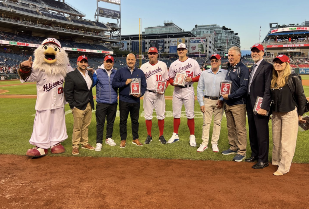 IABF Organizes Italian Heritage Night at Nationals Park - Italian American  Baseball Foundation