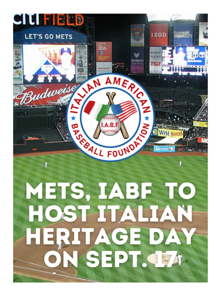 Mets to Host Italian Heritage Day with IABF on September 17