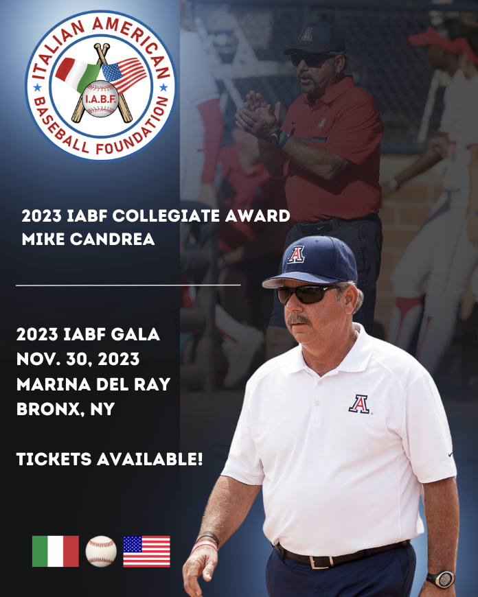 University of Arizona Legend Mike Candrea Named Inaugural IABF Collegiate Award Honoree